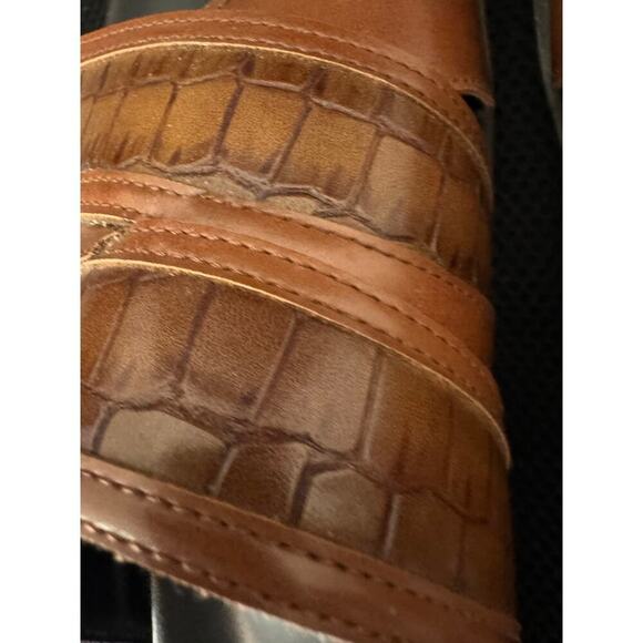 Stacy Adams 10m men’s croco embossed slides. - Picture 7 of 15